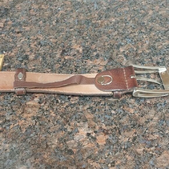 Brown Leather Watch Strap with Silver Buckle - Picture 7 of 7